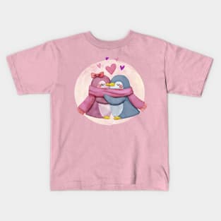 Penguin Hugging Kids T-Shirt